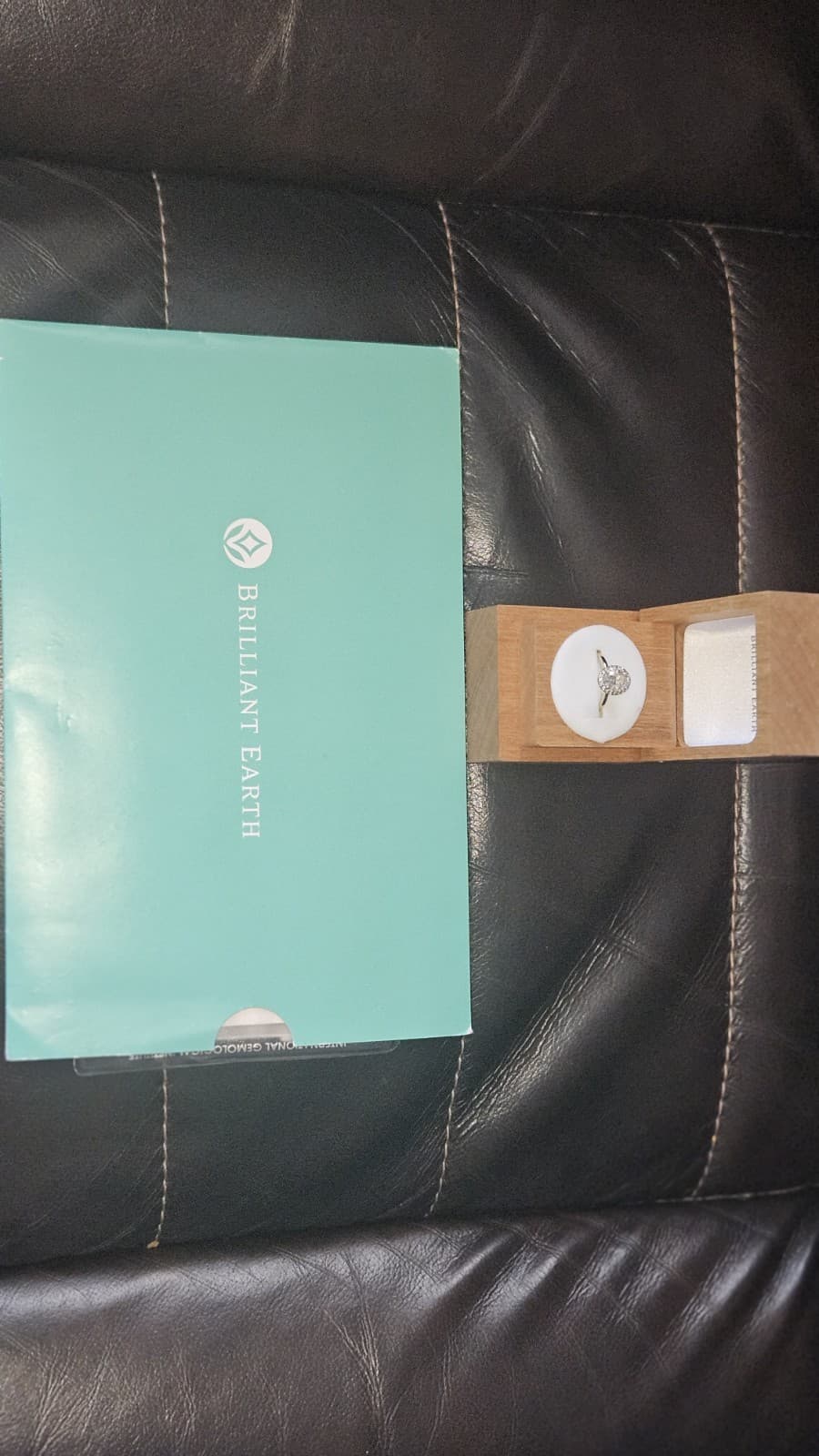 Diamond Engagement Ring Lab Created 3.0 Total CT. Weight 18k White Gold Band 4