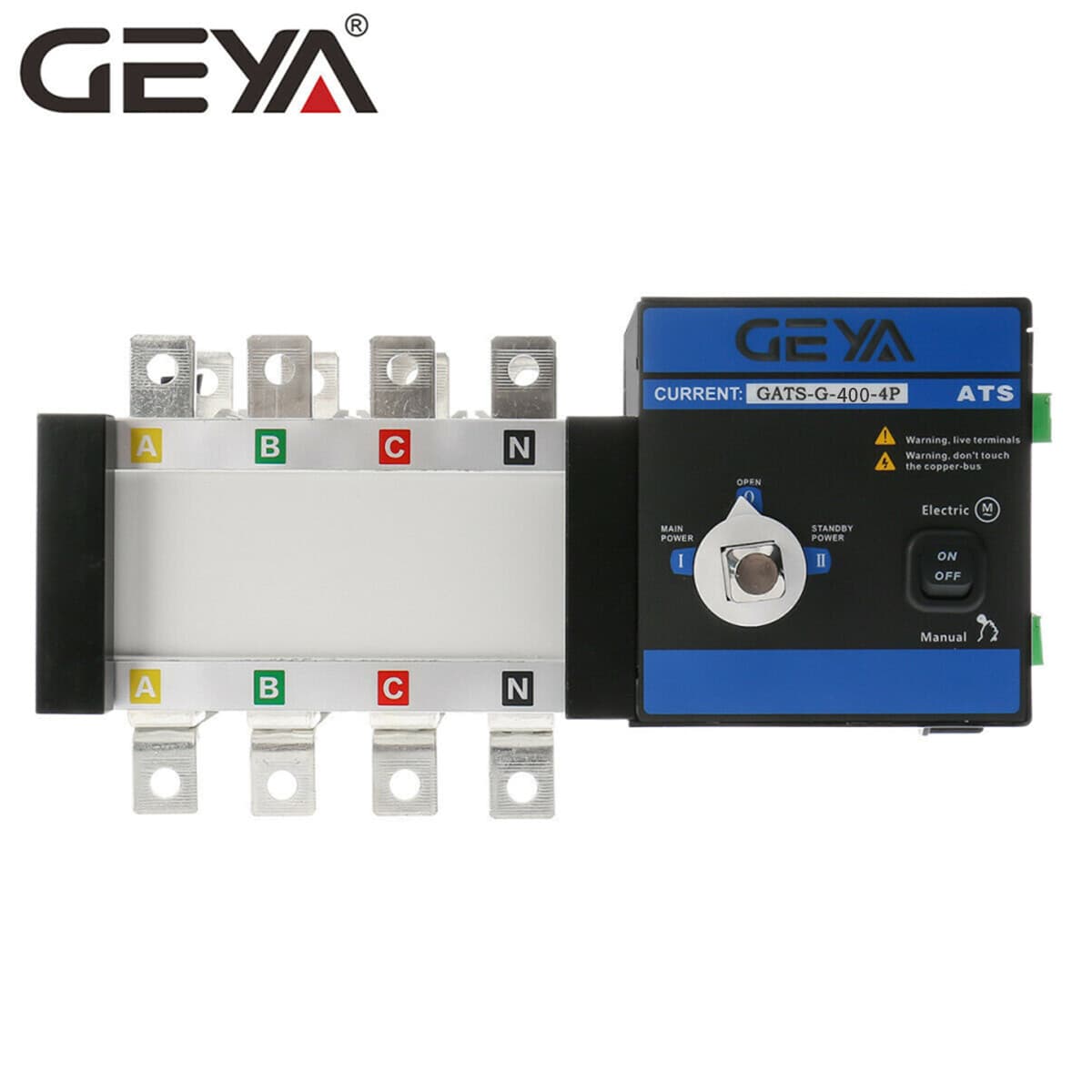 GEYA Industrial Automatic Transfer Switch 400A 4P 110/220V Grid to AC Generator 2