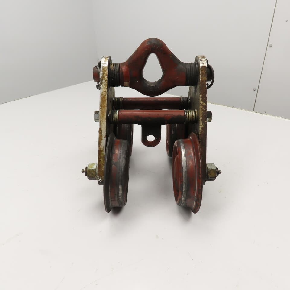 3 Ton Aluminum Frame Push/Pull Manual Hoist Beam Trolley 4" To 5-1/2" Flange 2