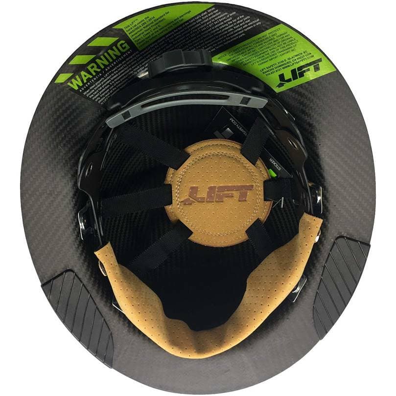 Lift Safety HDFM-17KG Dax Carbon Fiber Composite Hard Hat- Matte Black 4