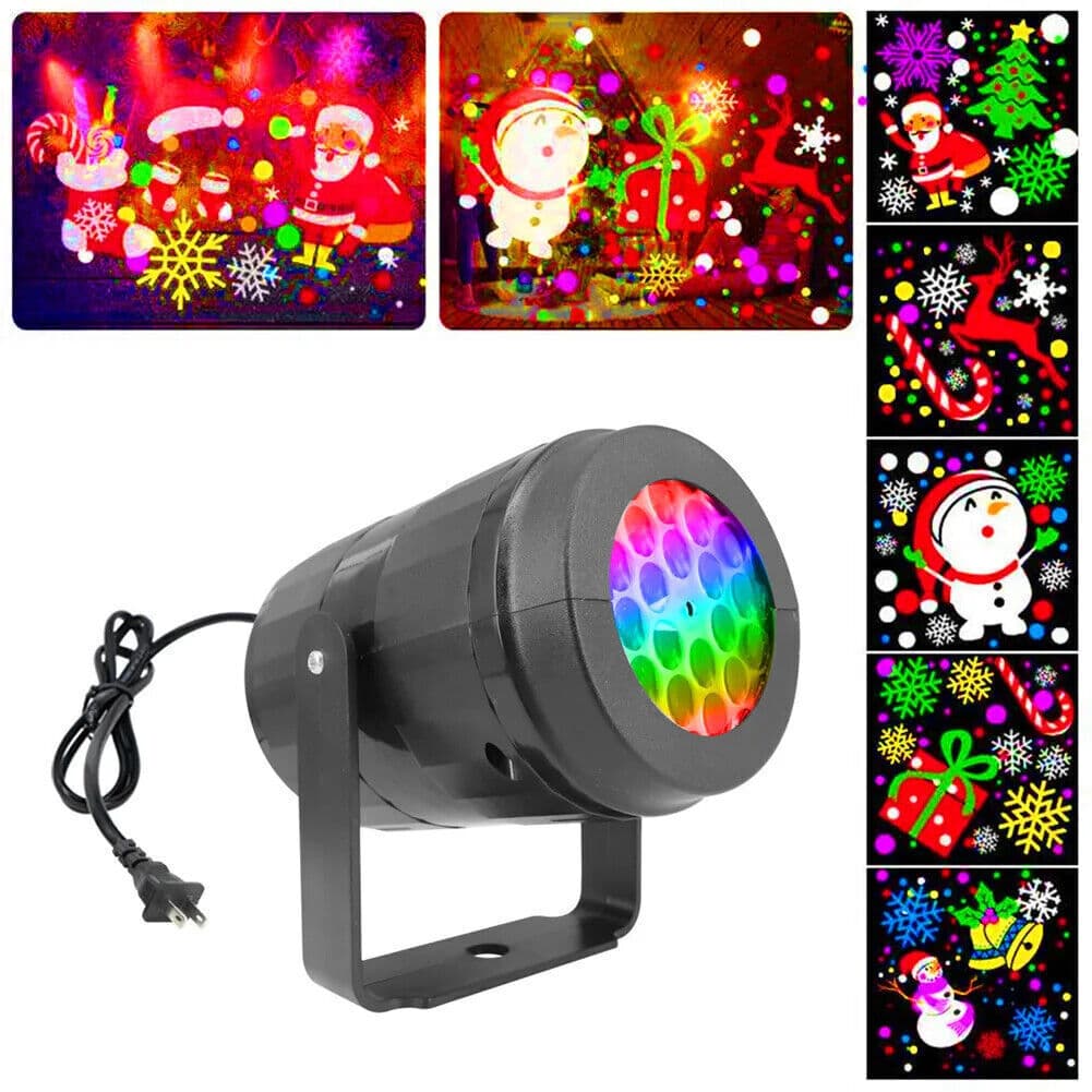 Christmas LED Laser Projector Lights Rotate Projection Lamp Indoor Outdoor Decor 4