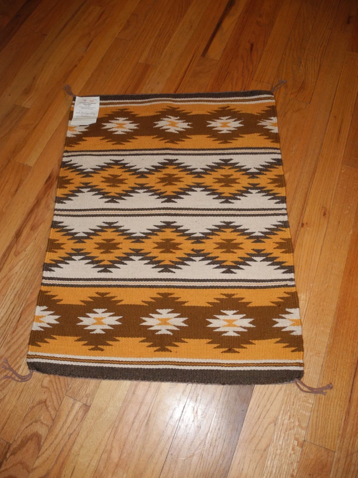 Navajo Rug Hand Woven Wool Native American Crownpoint"CAROLYN NEZ",30",X22" 2