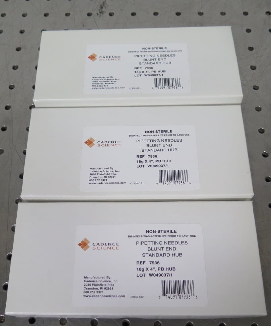 R199399 3 Pks Cadence Science Pipetting Needles 18gx4", PB HUB - Ref 7936 2