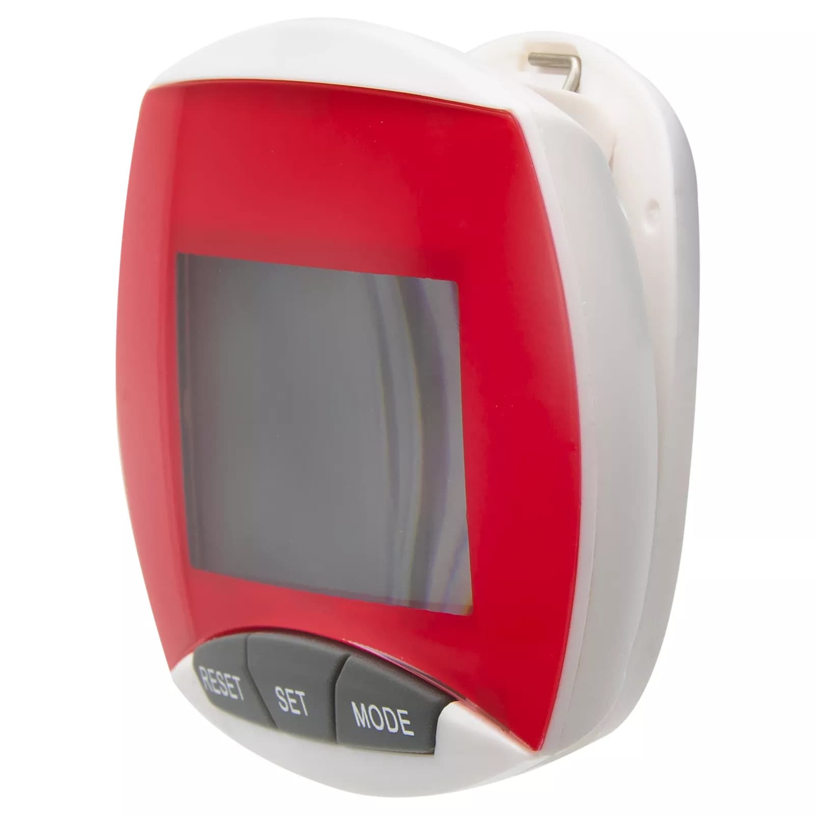Simple Step Counter Walking Exercise Pedometer with Clip in Red 3