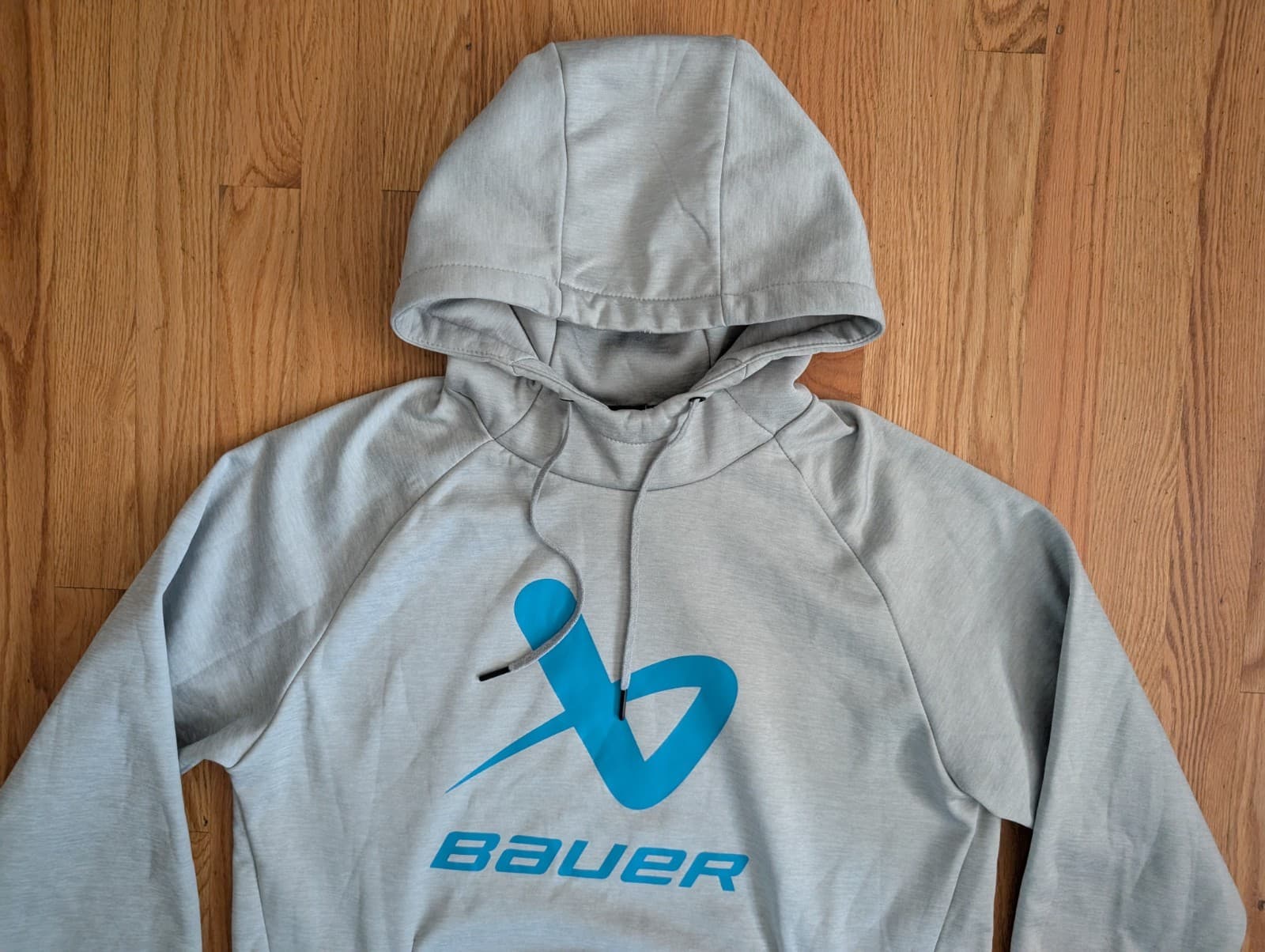 Bauer Adult Core Hoodie Lockup Grey Size Large Senior Mens Pullover Logo Hockey  3
