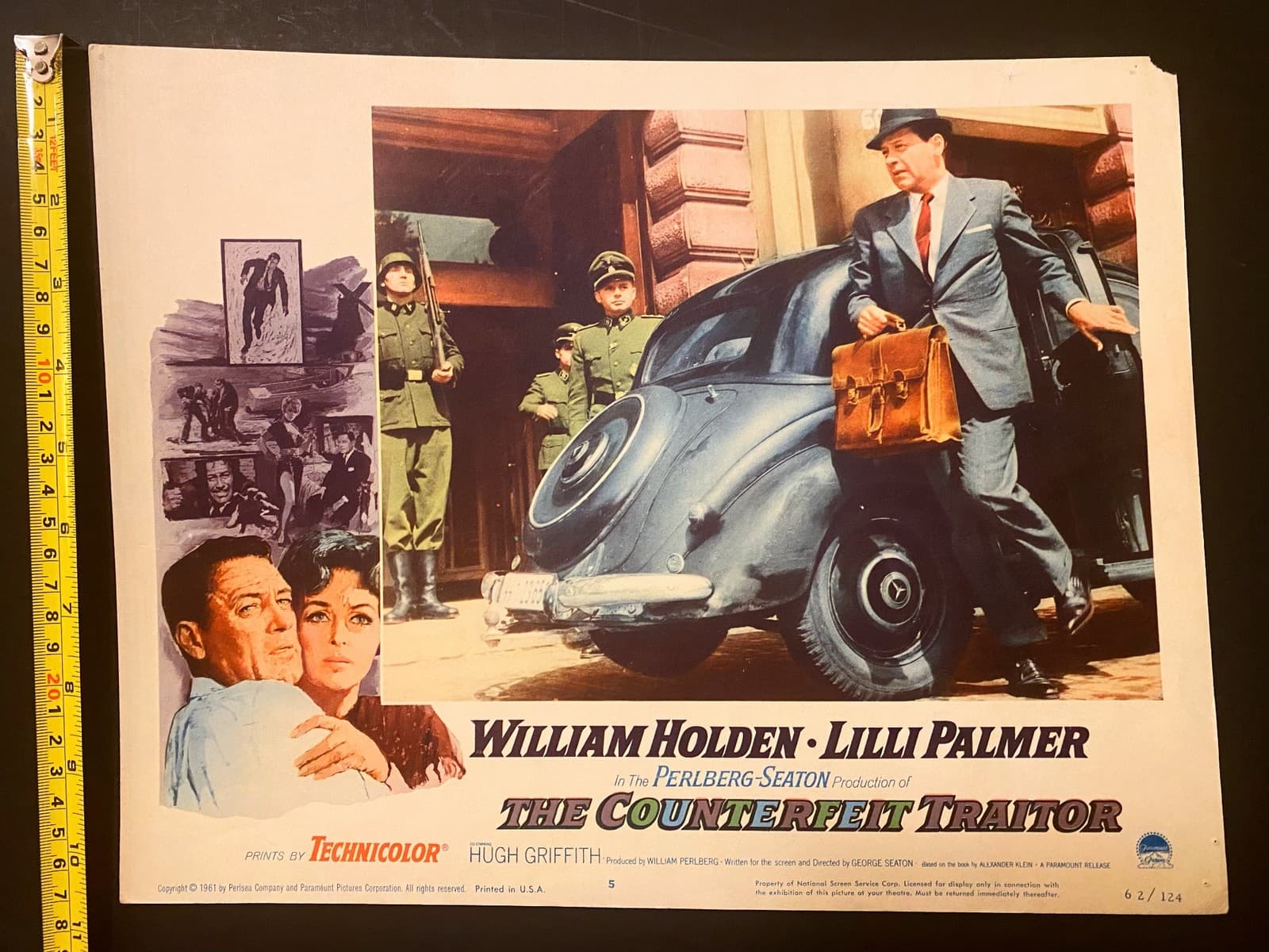 original 1941 Lobby Card THE COUNTERFEIT TRAITOR   11x14"  VG+ with slight aging 3