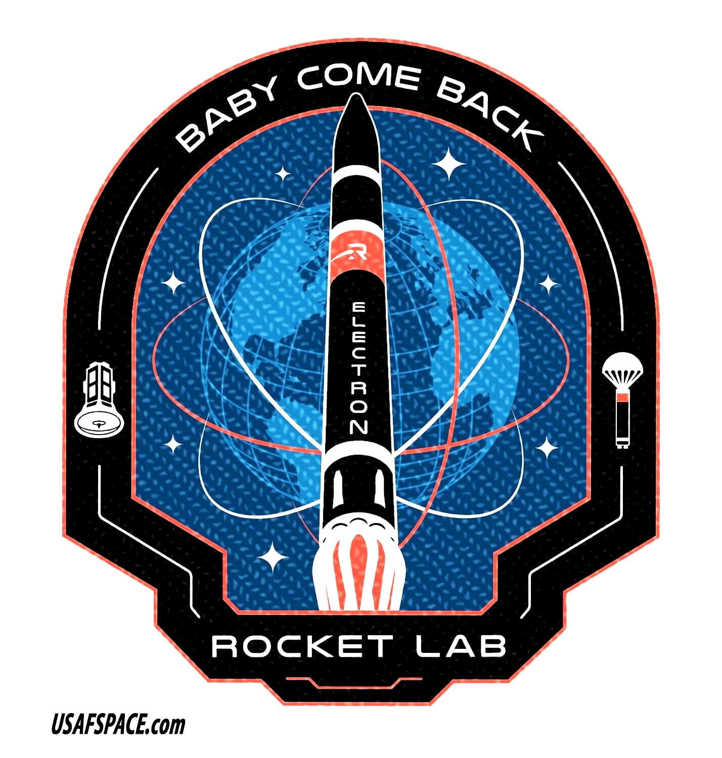 ROCKET LAB 38-Baby Come Back-ELECTRON-Launch-NASA-BlackSky-SPACE Mission PATCH 2