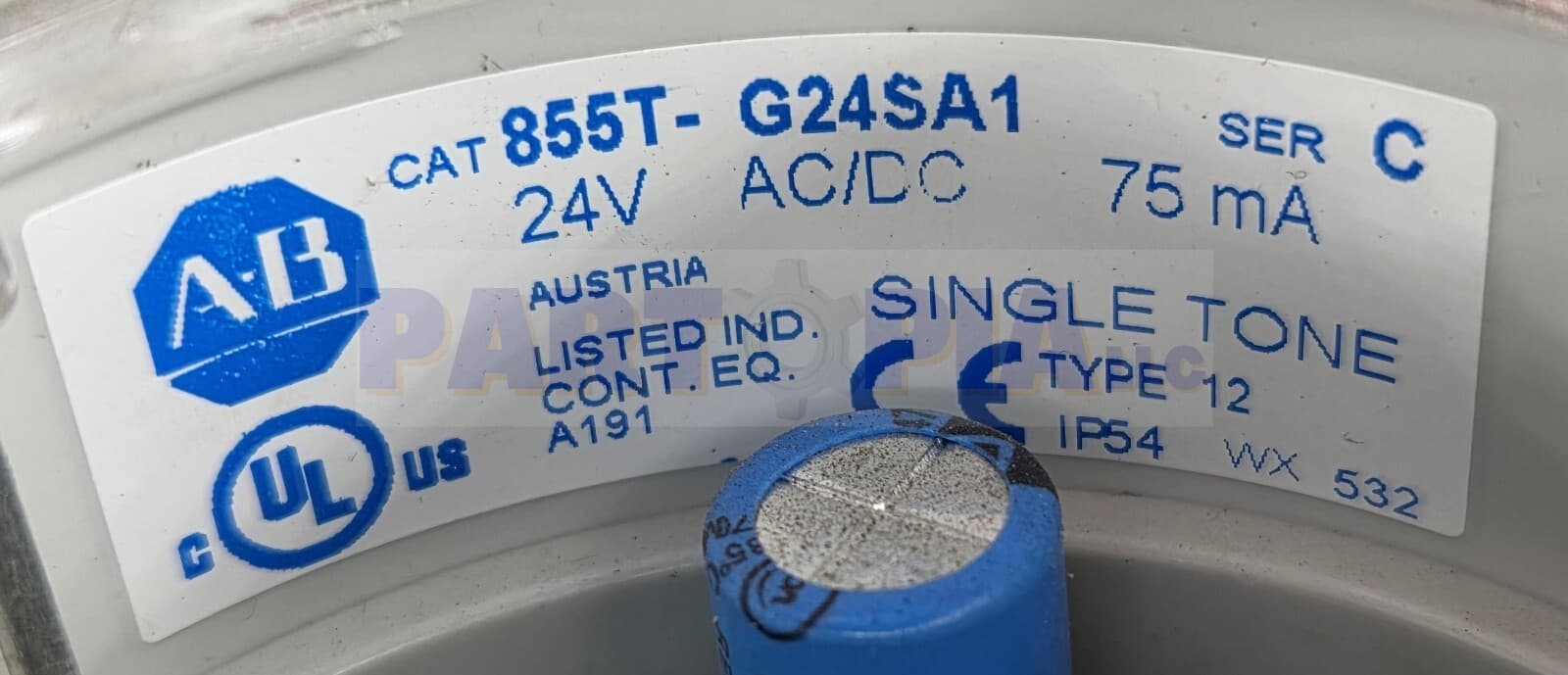 Allen Bradley 855T-G24SA1 /C Single Tone Sound Module, 75mA 24VAC/DC, 855TG24SA1 2