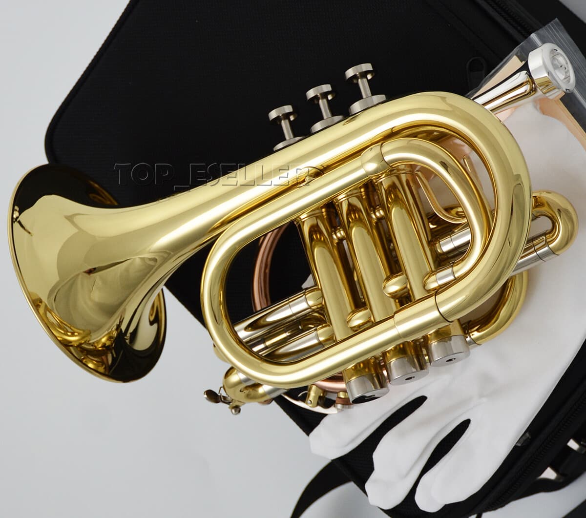bass lacquered New style Bb Pocket Trumpet WTR-710 3