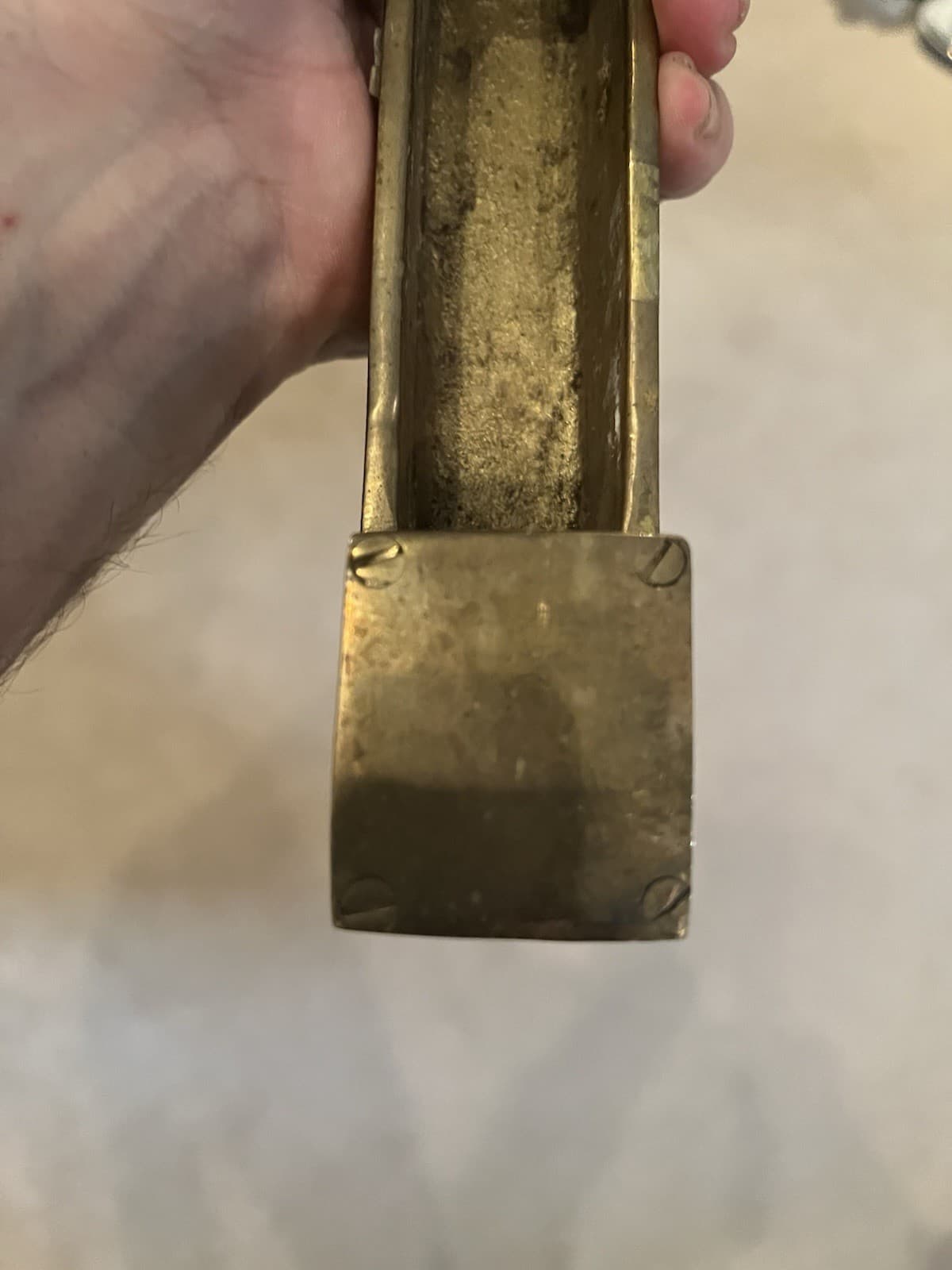 Vintage Heavy Solid Brass Heavy 6 1/2" Door Knocker 3