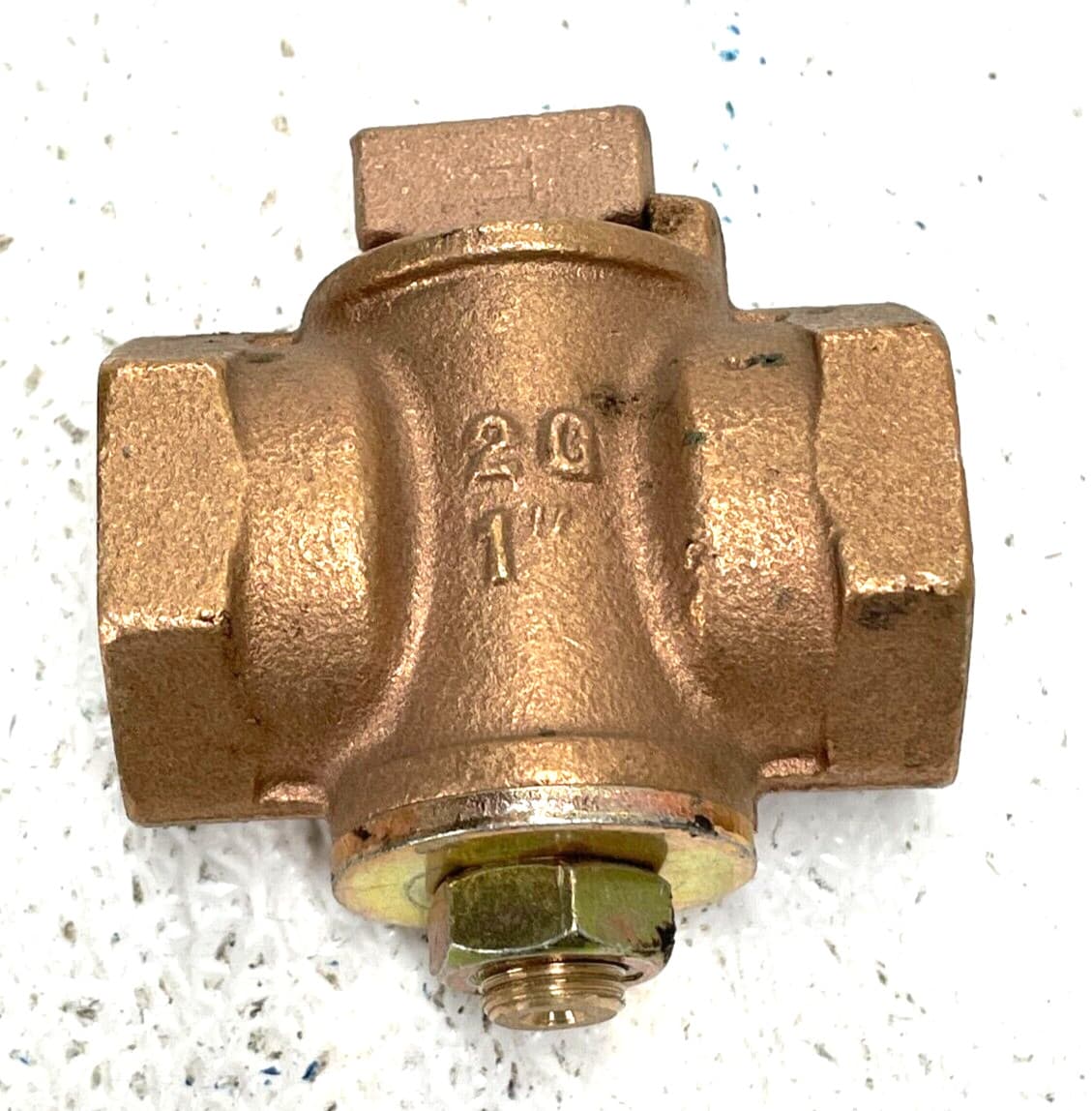 A.Y. MCDONALD 2G Bronze Plug Valve 1" NPT Threaded Ends GAS ONLY 6