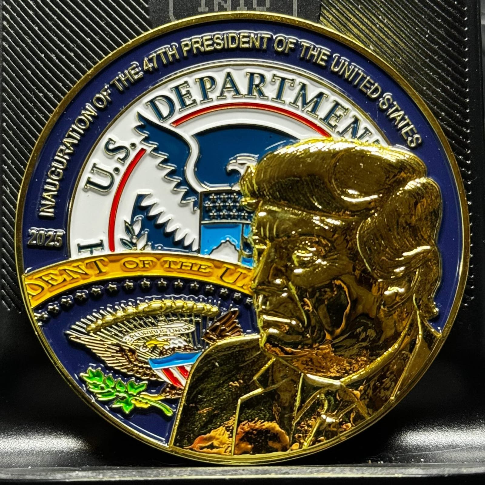 EL15-7 Trump Vance US Marshal Service USMS President 47 Challenge Coin 2