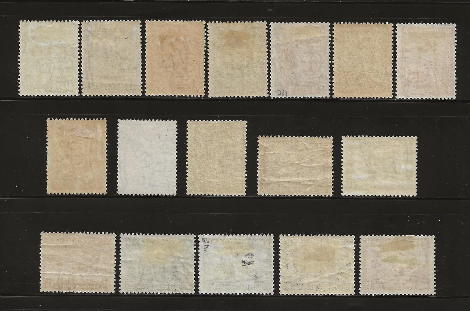 NEWFOUNDLAND #183-199 MH - set of 17 2