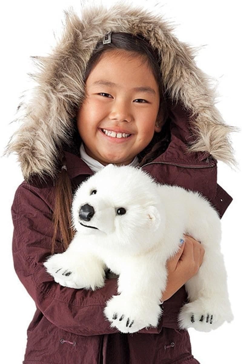 Polar Bear Cub Hand Puppet, White, Model:3041 4