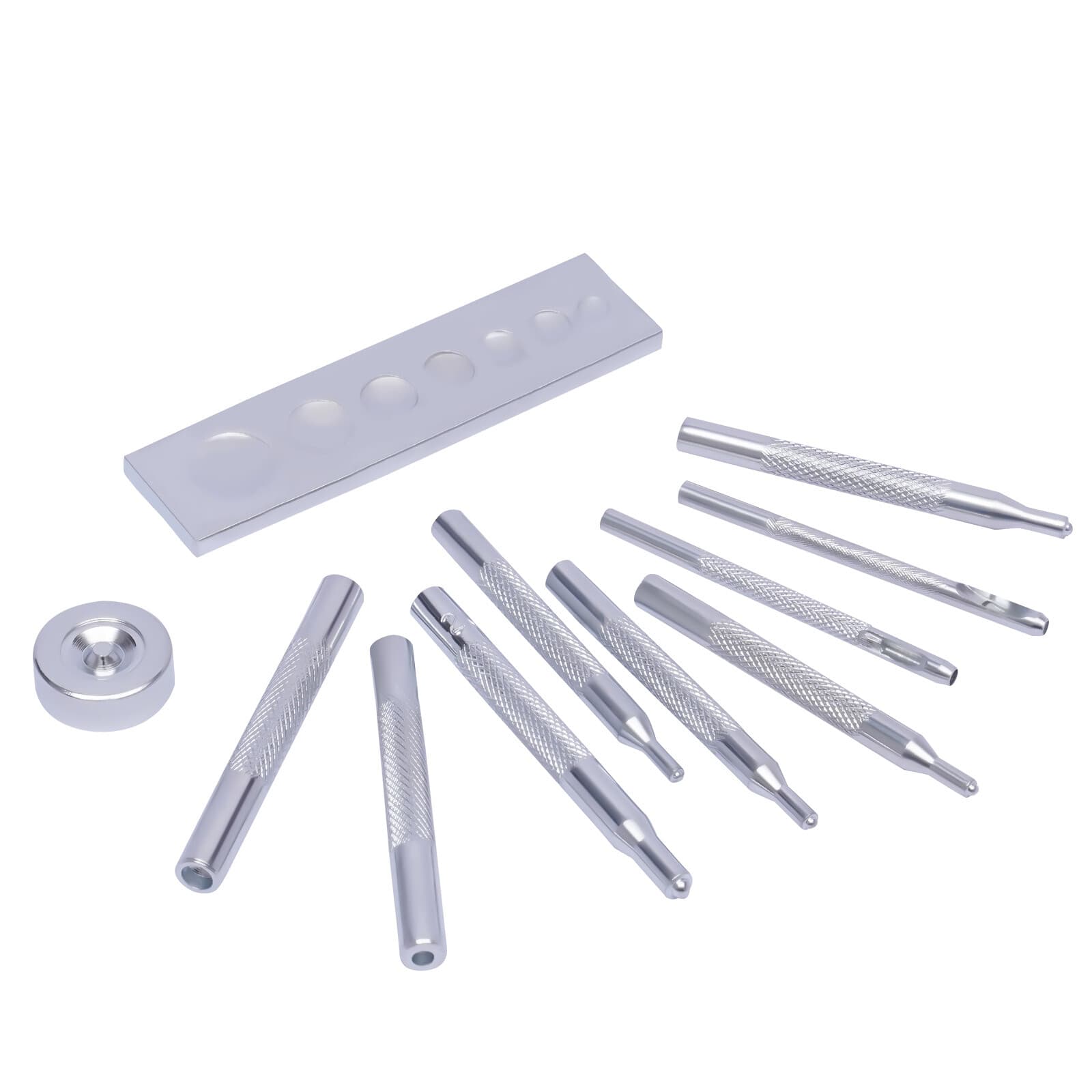 Craft Tool Die Punch Snap Kit Rivet Setter with Base for Punch Hole & Button 2