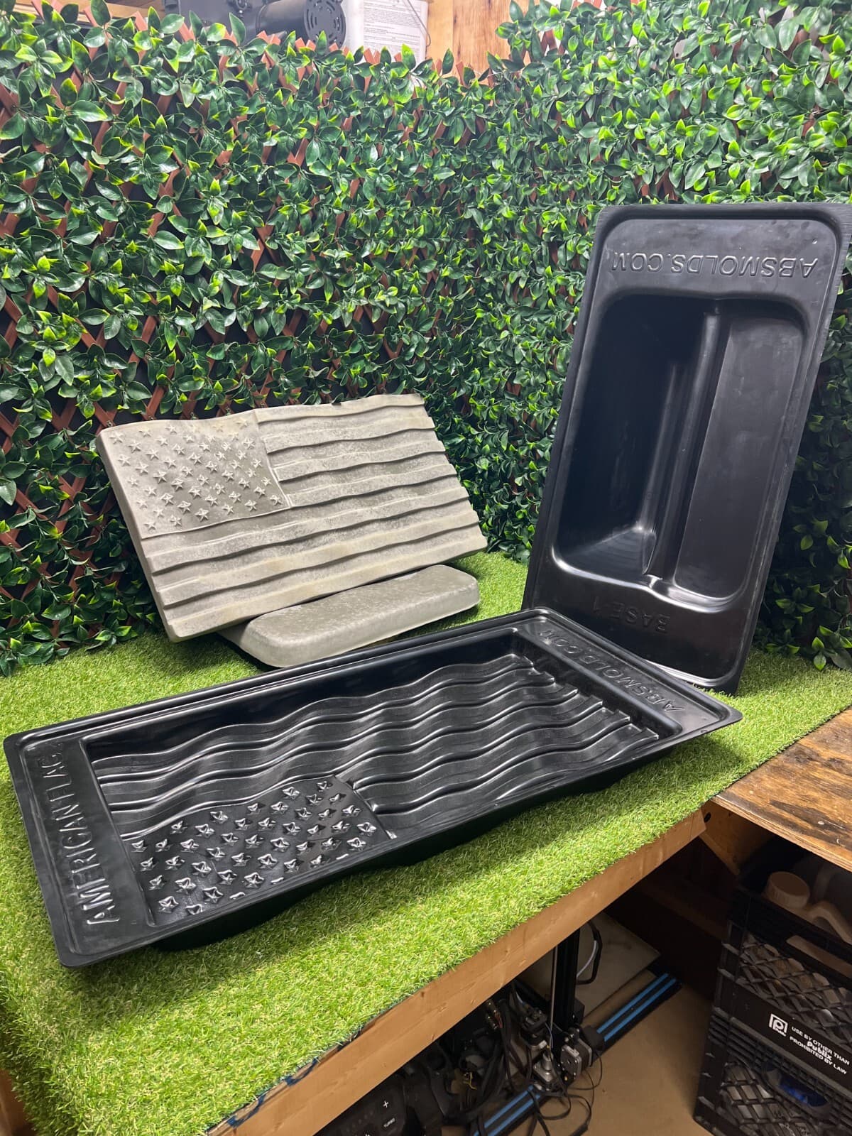 American Flag Concrete Mold Set 3