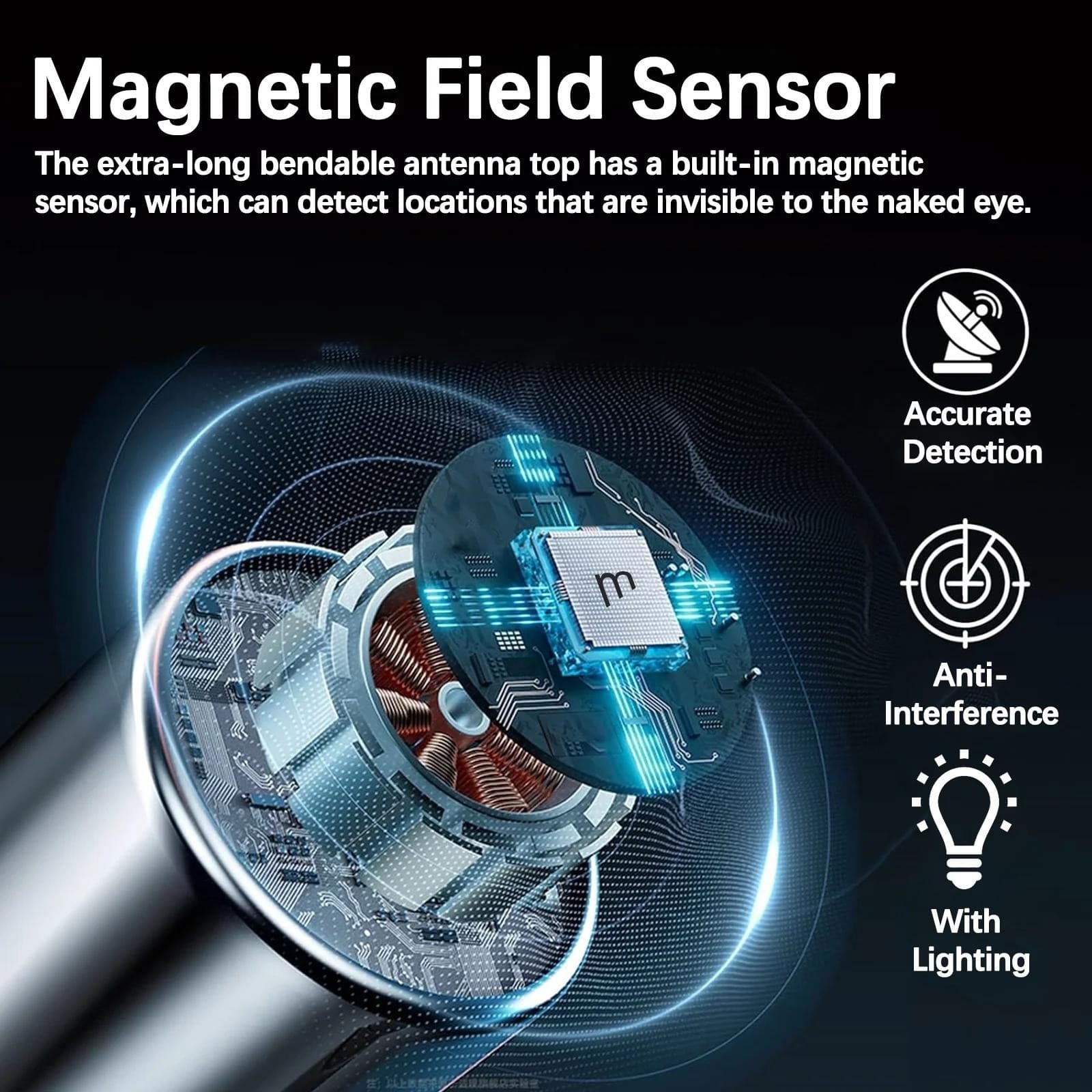 K18 RF Detector Anti-spy Detector Hidden Camera GSM Audio Bug GPS Finder Scanner 5