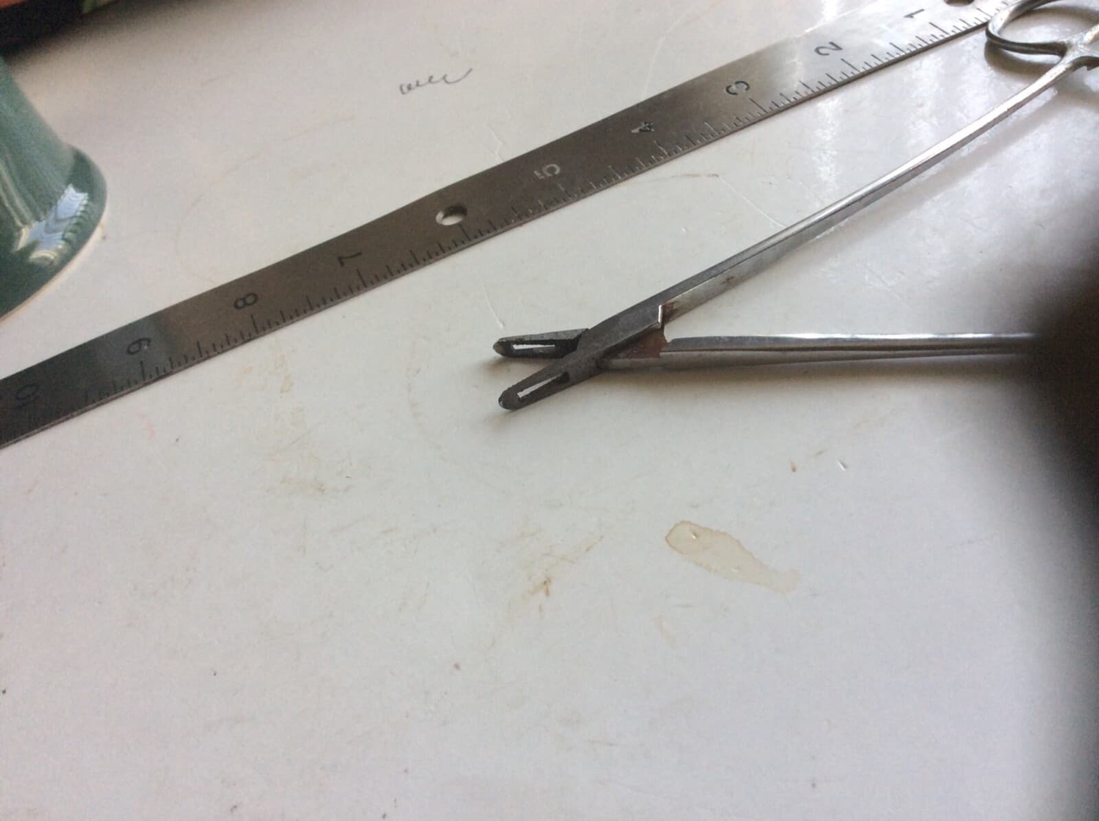 Very old Forceps Pliers with hole in tip for other uses Tool, 2