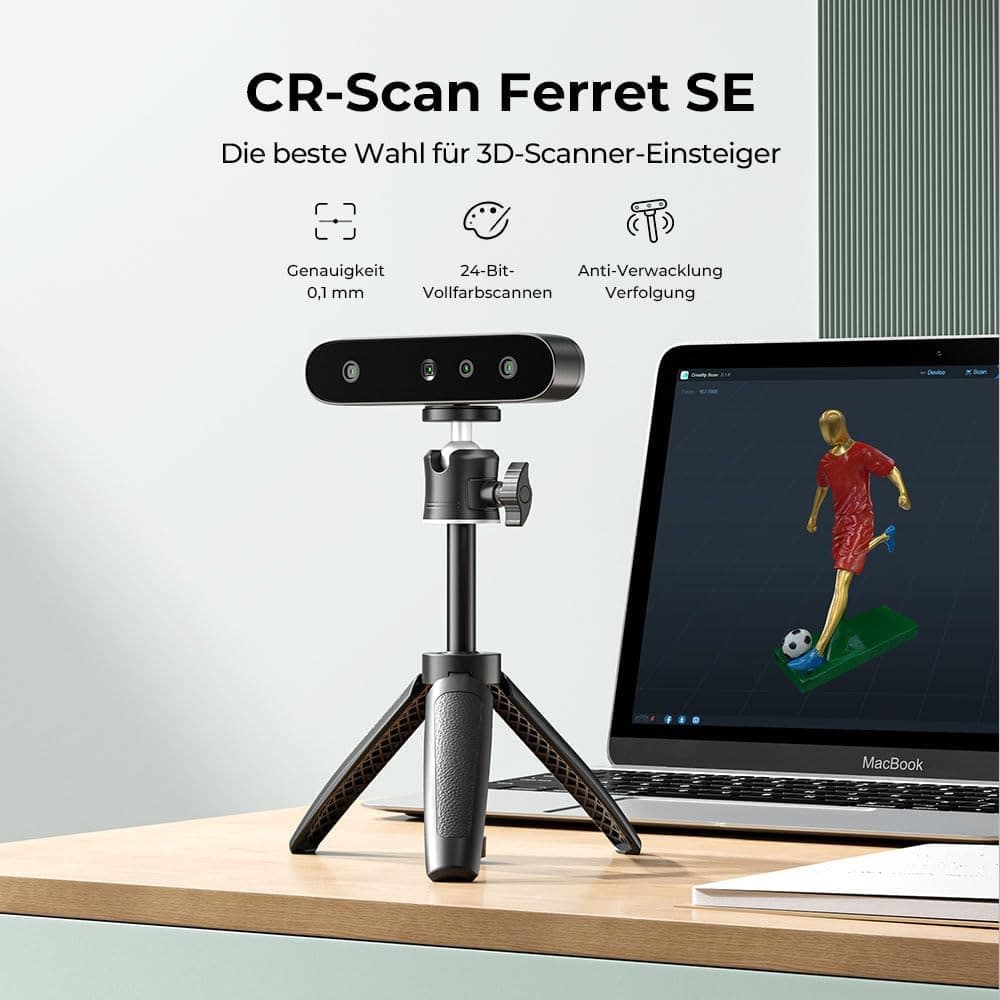 Creality 3D Scanner CR Ferret SE for 3D Printing Upgrade Handheld Scan 30 FPS 3