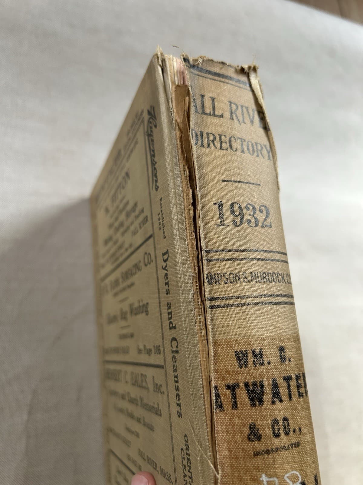 1932 FALL RIVER MA City Directory Genealogy Business Listings Great Depression 4