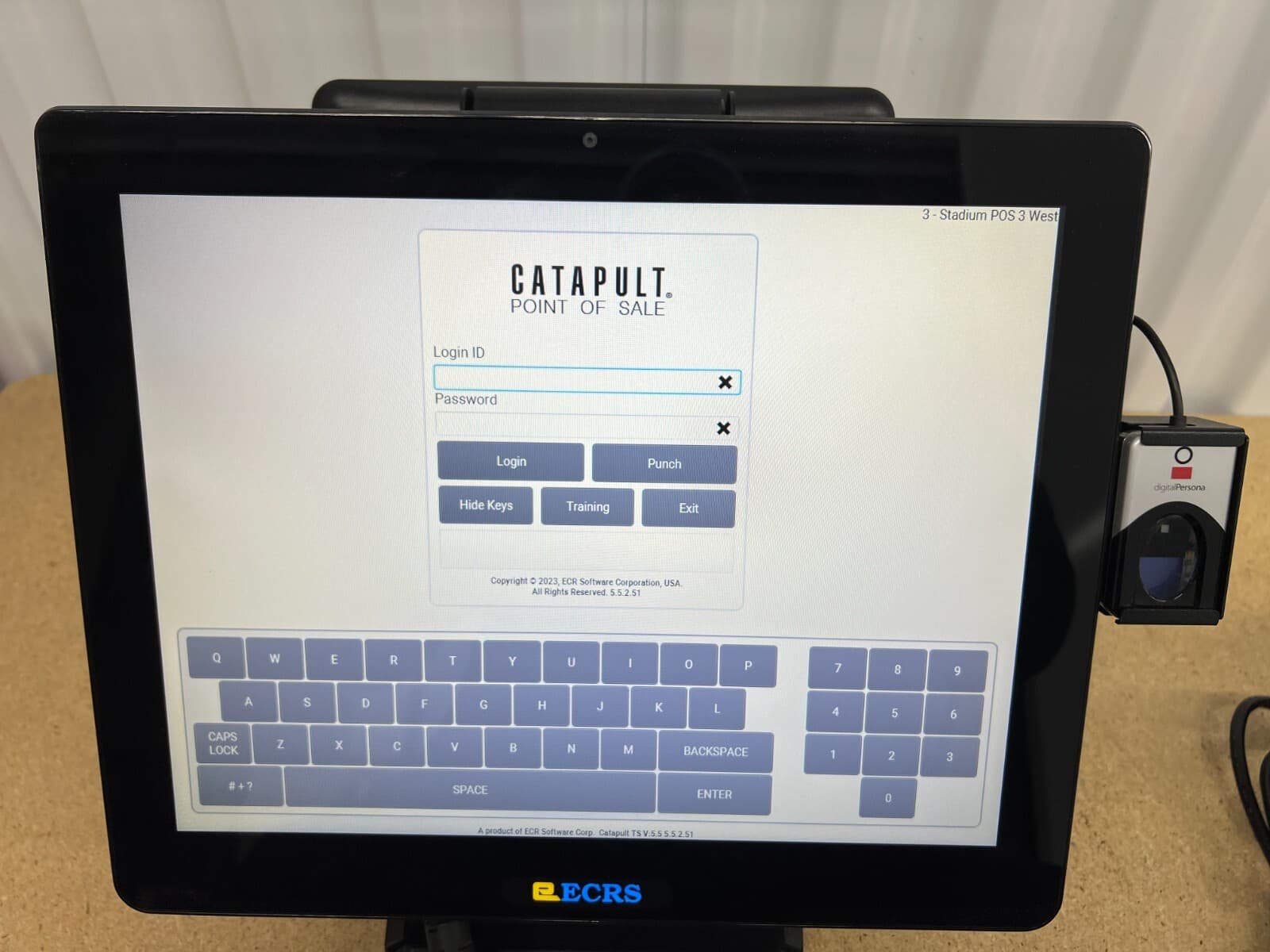 ECRS Freedom Panel, Touchscreen POS ,Biometric Scanning & Powered USB 3