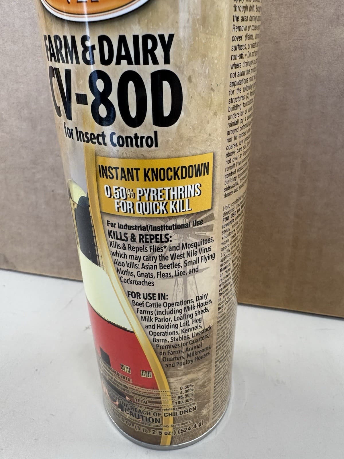 18.5oz Country Vet CV-80D Mosquito Fly Spray Barn Insecticide Farm Dairy 3