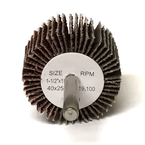 50 1.5"x 1"x1/4" Premium Flap Wheels Aluminum Oxide Sanding Disc 40 Grit 2