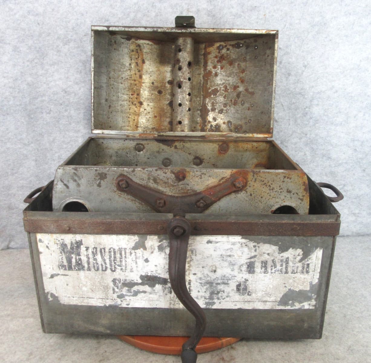 RARE Antique Missouri Stove Top Victorian Steam Hand Crank Washing Machine 6