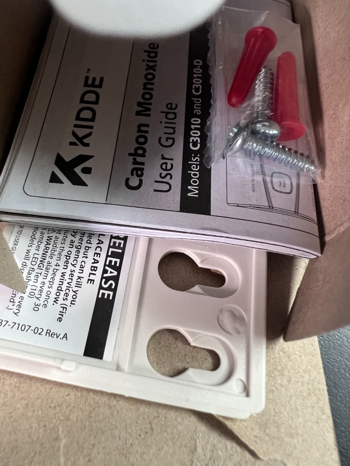 Kidde Carbon Monoxide Alarm Detector CO w/ Digital Display 2855/OB 3