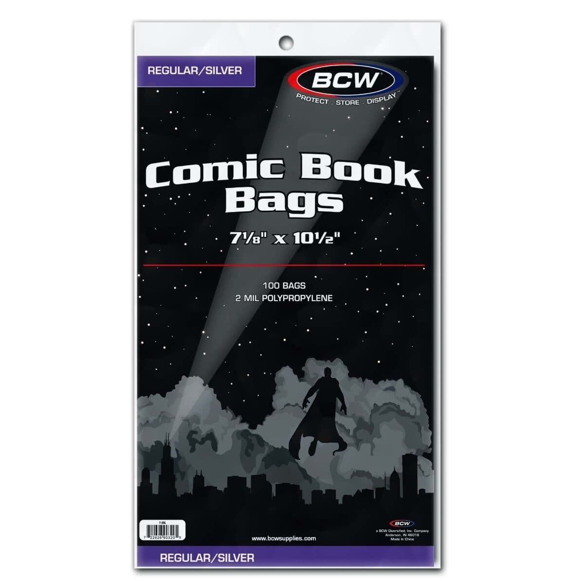 200 BCW Silver Era Comic Book Bags Sleeves + Acid Free Back Boards 7 x 10 1/2" 4