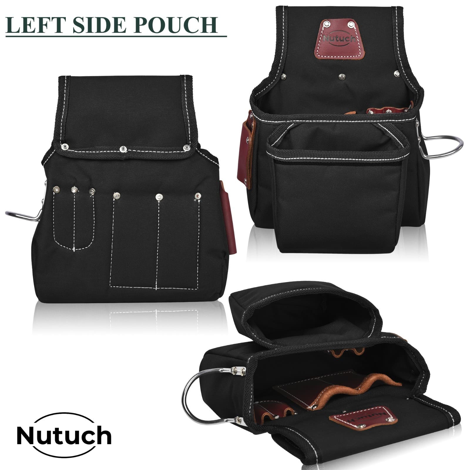 NUTUCH Nylon and Leather Tool Belt  | Carpenter Tool Belts | Electrician 6