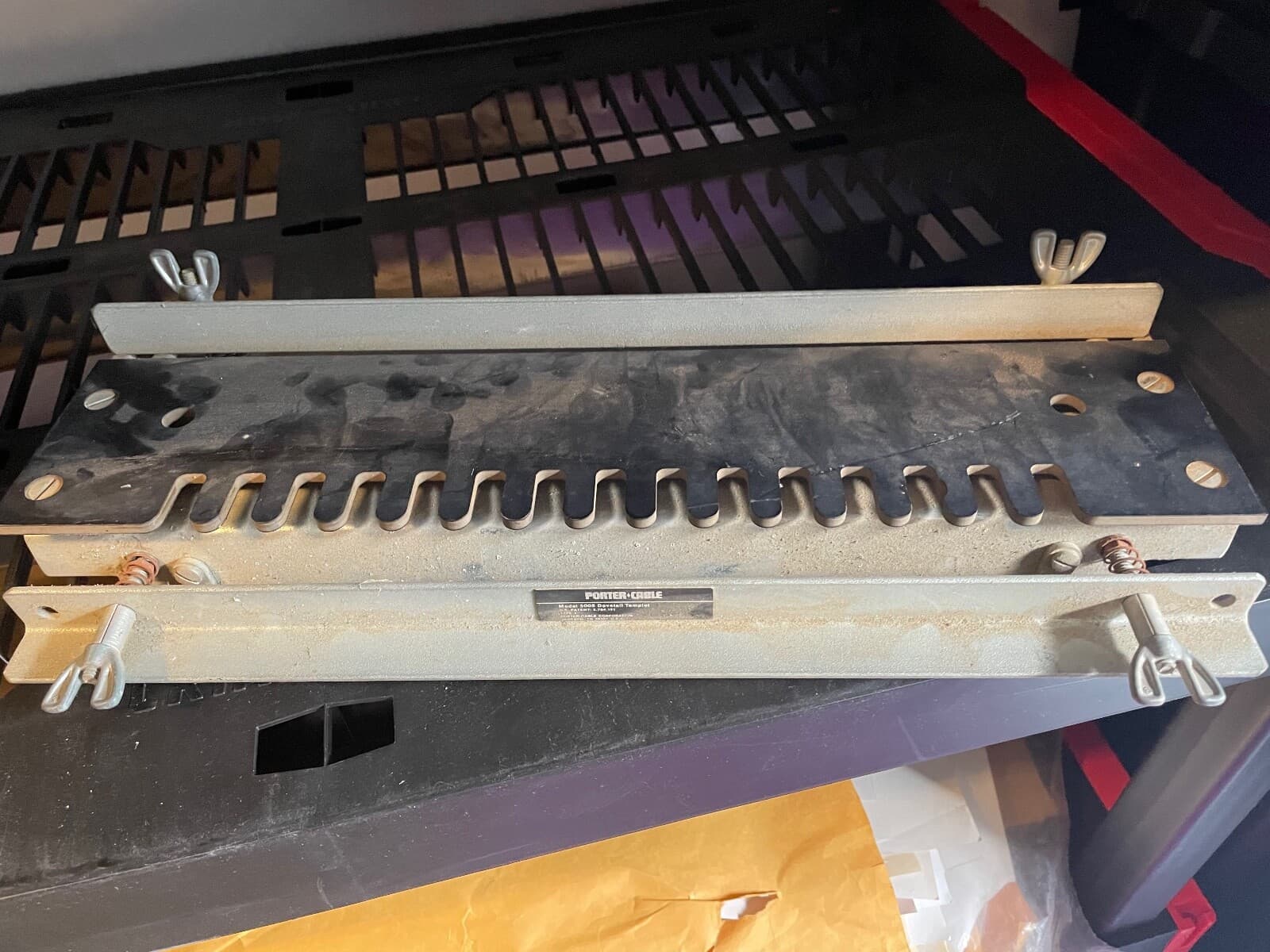 PORTER CABLE Dovetail Template Cat No. 5008 OVERALL GOOD COND.  2