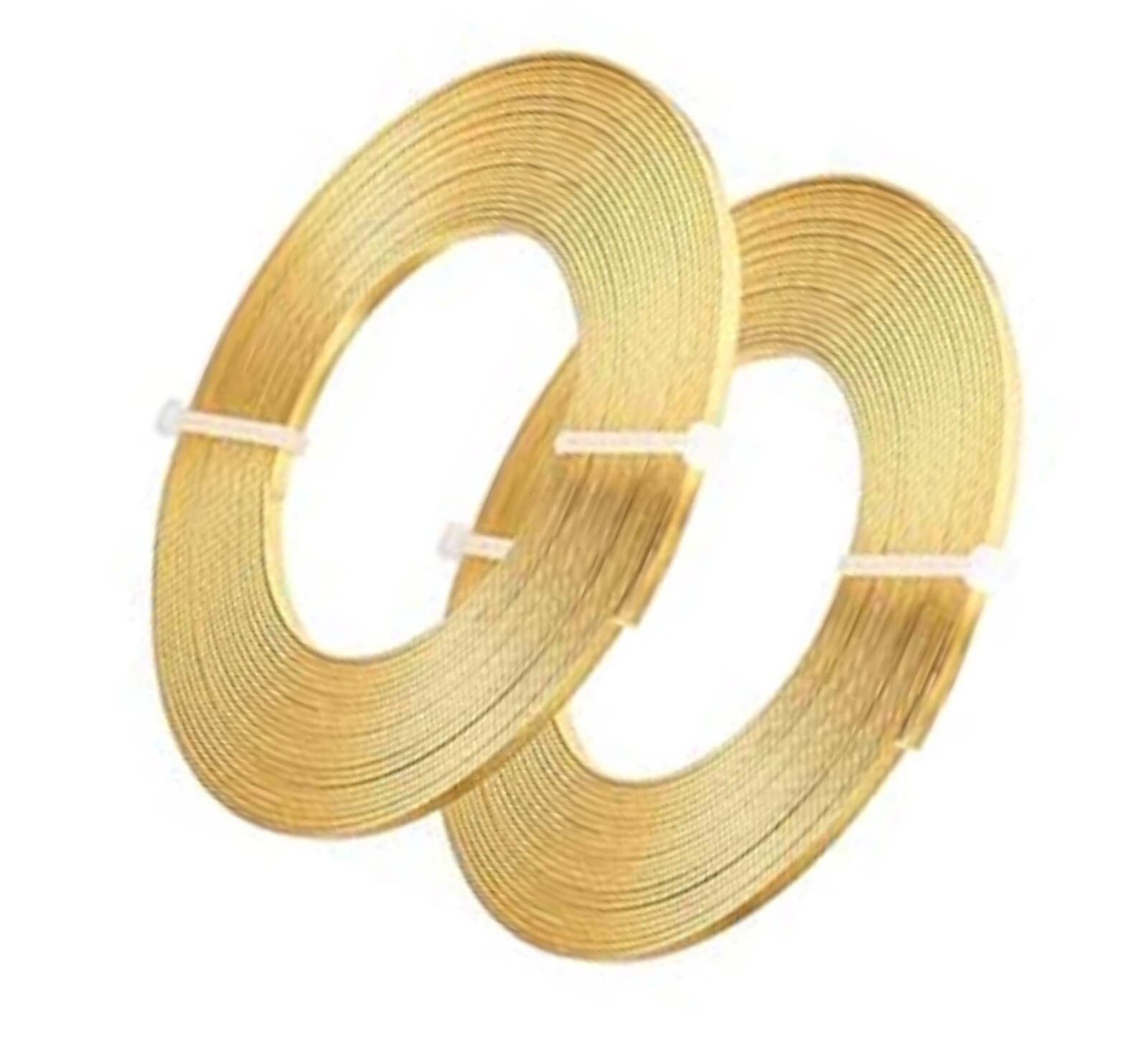 Brass Bezel Wire – 28 Gauge, 3/16" x 5 Feet – Dead Soft Brass Wire Strip 2