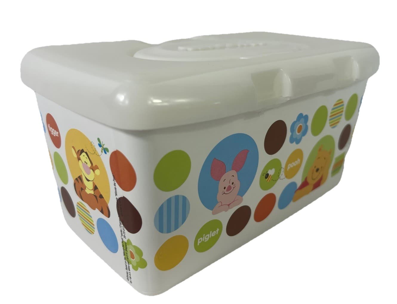 Huggies EMPTY POP-UP WIPES CONTAINER “Winnie The Pooh” Polka Dot Piglet Tigger. 2