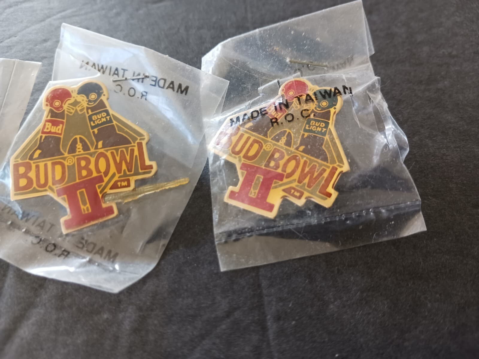 3 Budweiser Bud Bowl II 2 Bud Bud Light Pins Football 3