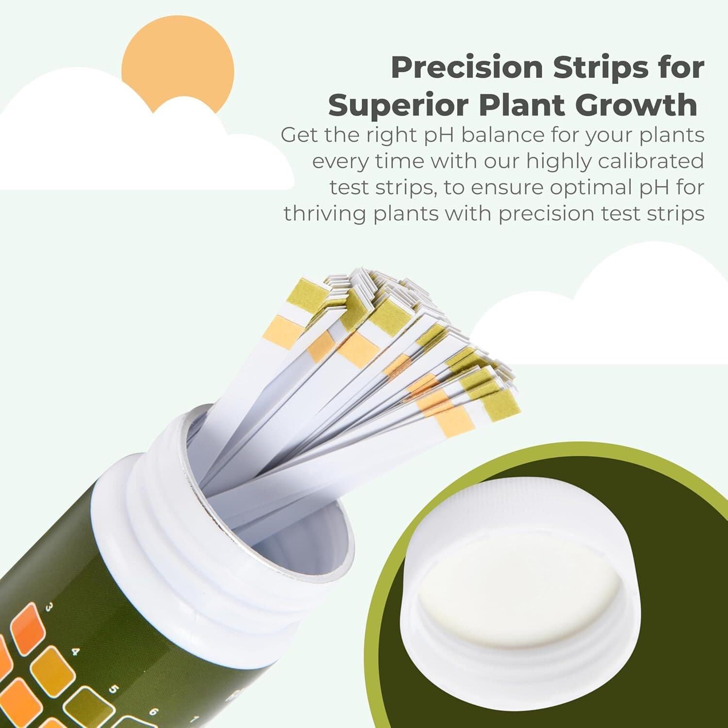 100 Strip Soil Ph Test Kit - Complete Ph Test Checker - Professional Tester for 5