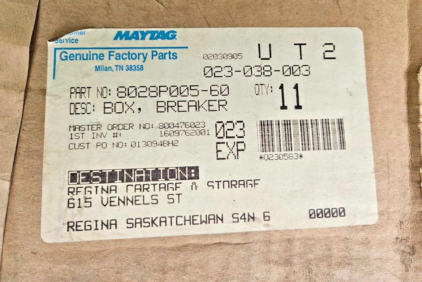 Commander Model B460 - 60 Amp Breaker Box - New Old Stock 3