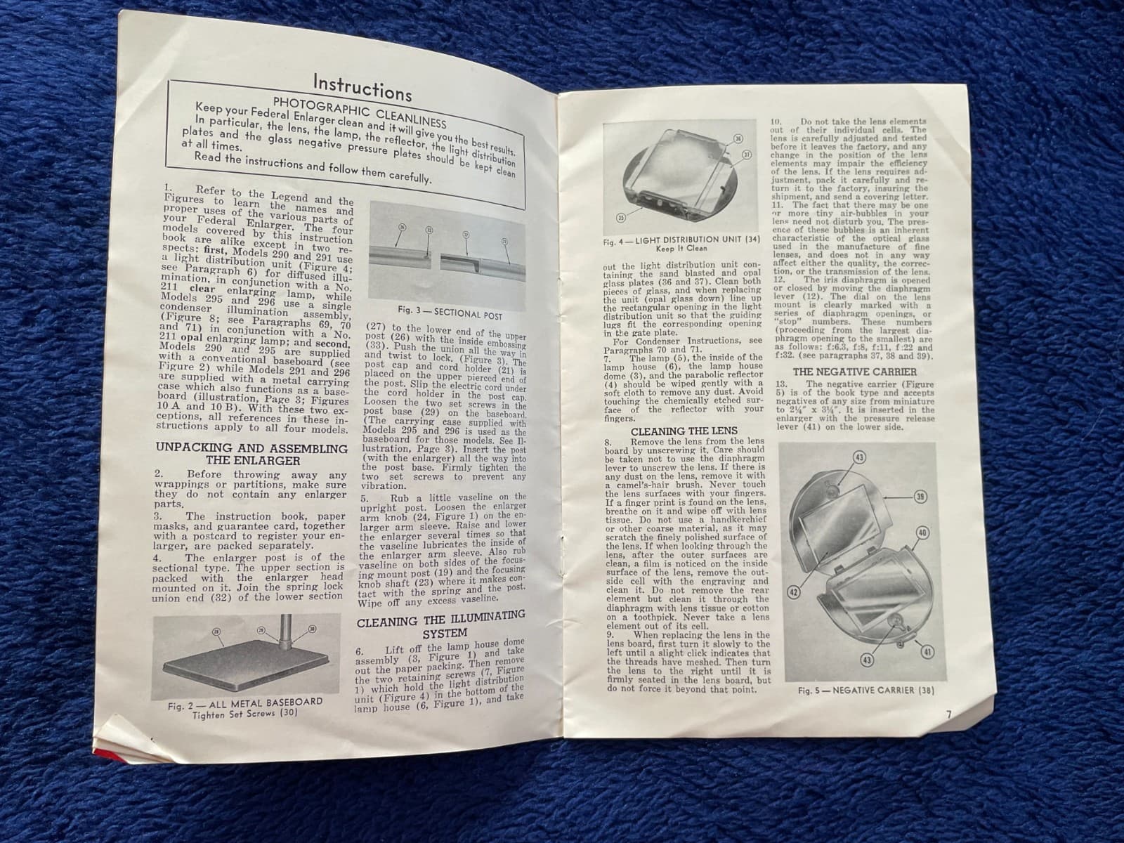 Vintage Photo Enlargement Operating Instructions 2