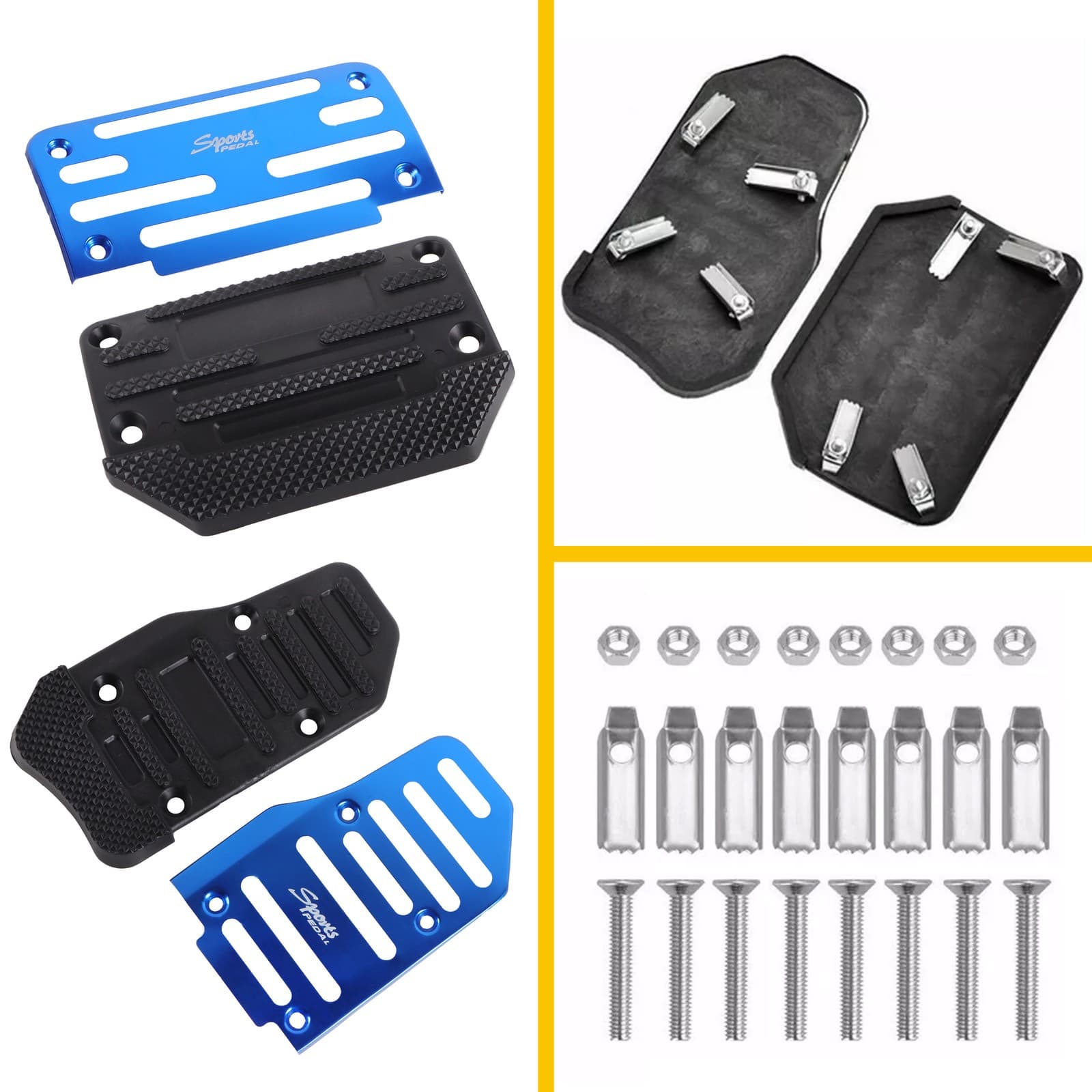 2Pcs Non-Slip Gas Brake Foot Pedal Pad Cover Accessories Kit