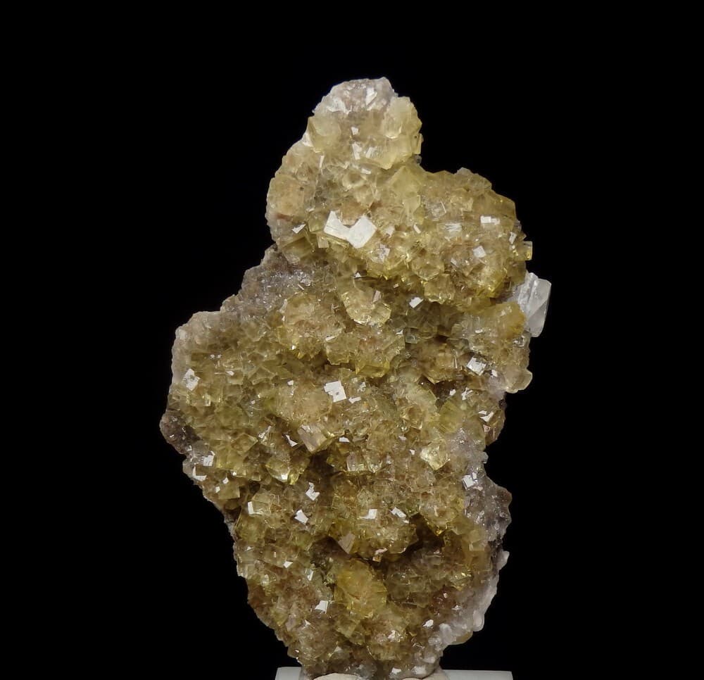 FLUORITE yellow crystals ++ SPAIN Asturias Moscona ++  LW fluorescent !!! /pk846 3