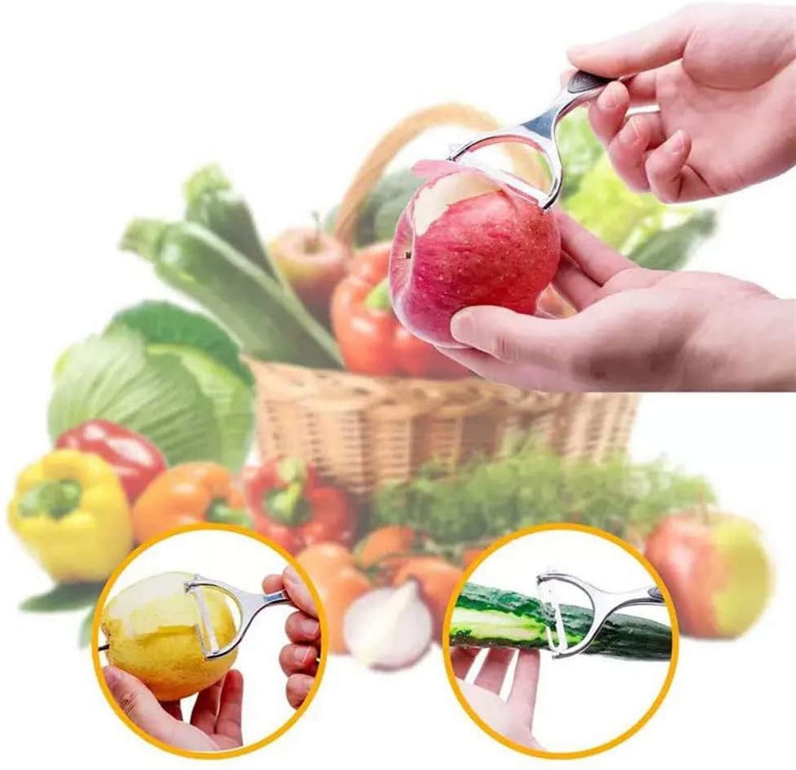 Vegetable Fruit Peeler Ultra Sharp Stainless Steel Peeler Potato Apple Carrot 2