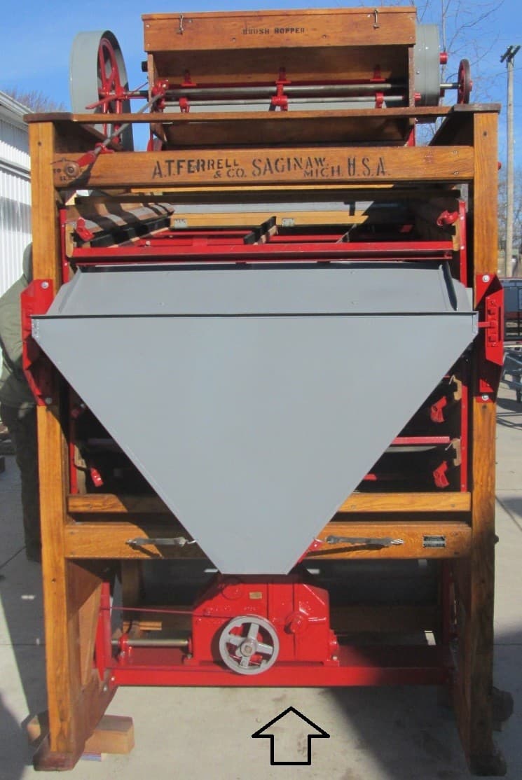 Clipper Seed and Grain Cleaner Brush drive gear box 3