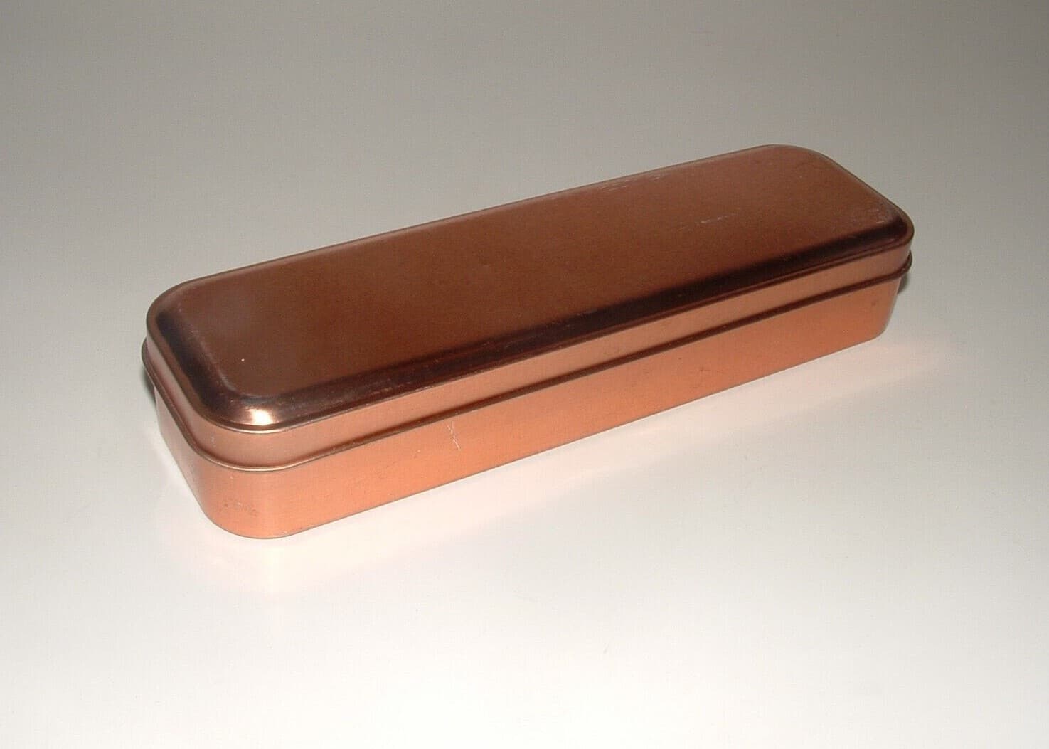 3-Piece Copper Metal Train Cookie Cutter Set, In Tin, Age Unknown, pre-owned 2