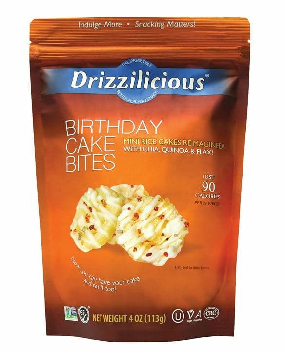 Drizzilicious Birthday Cake Bites, 4 oz.