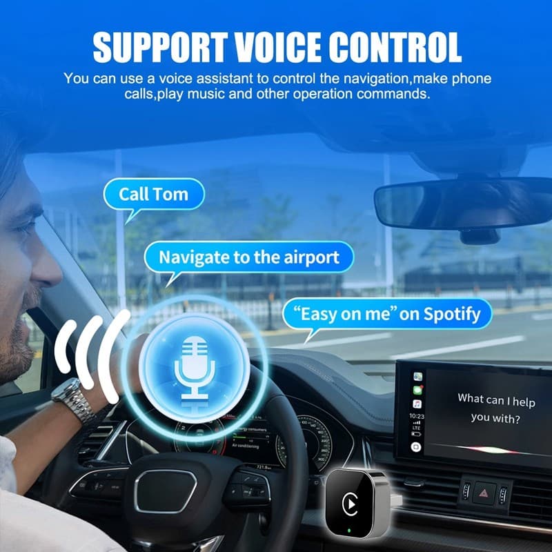 USB Auto Wireless CarPlay Adapter For Apple Android Wireless Dongle Plug ＆ Play 5