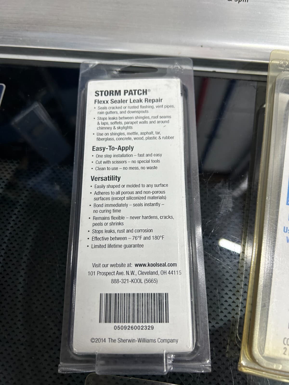 2-pack lot Kool Seal Flexx Storm Patch Leak Instant Roof Repair 18-100 18-103 3