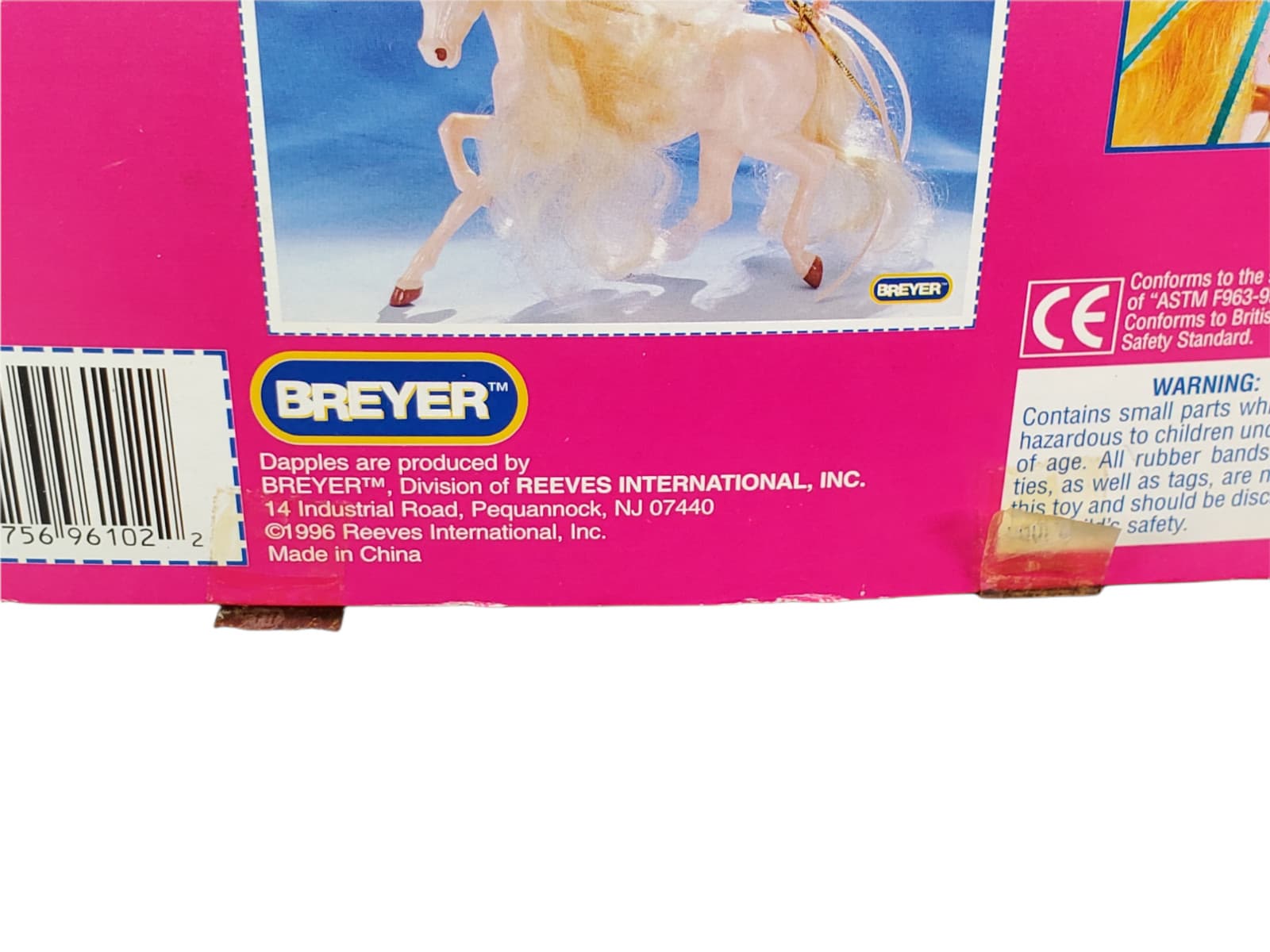 Vintage 1996 Breyer Dapples Chelsea # 96102 Horse BIN W/ Pink Comb 3
