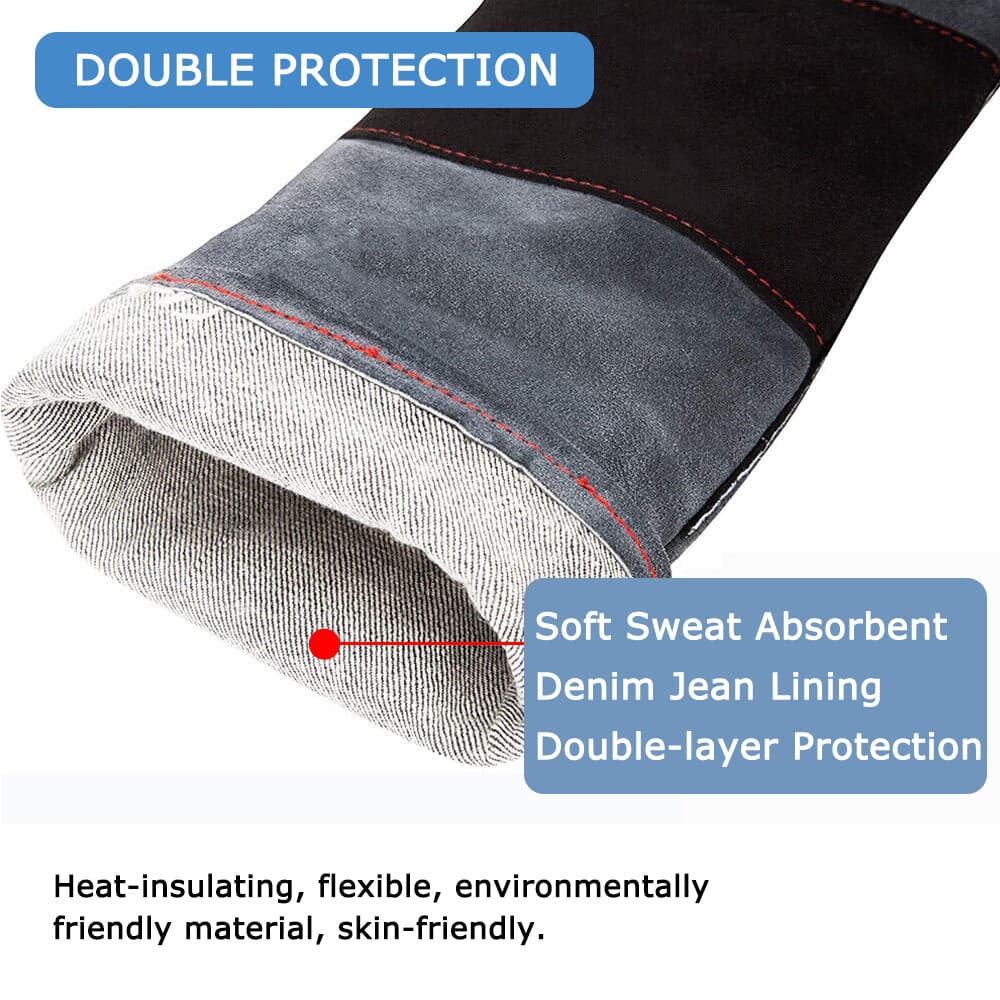 Handling Leather Gloves Training Animal Snake Bite Proof Dog Cat Scratch Protect 5