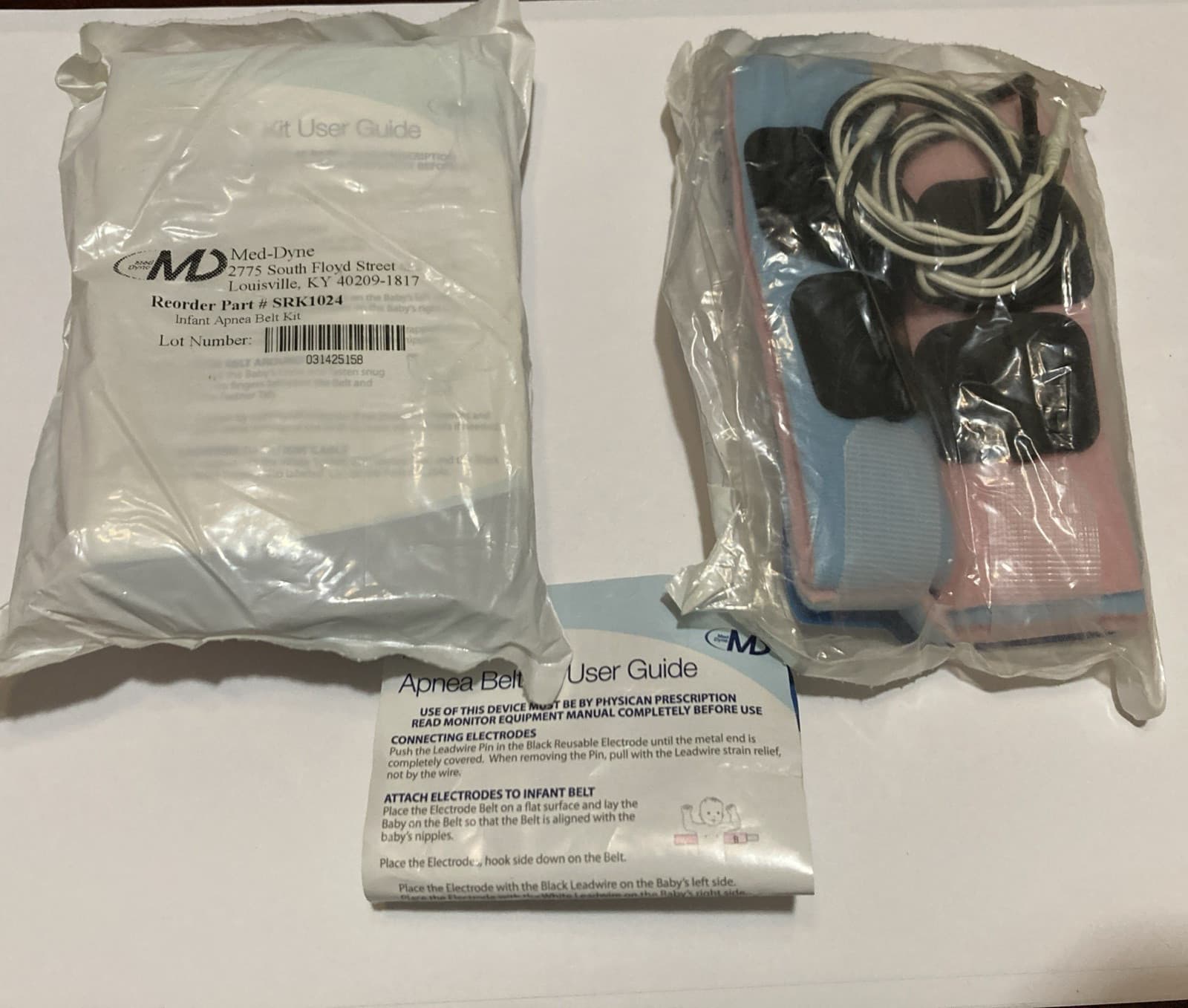 Lot of 2 MD apnea belt kit SRK1024