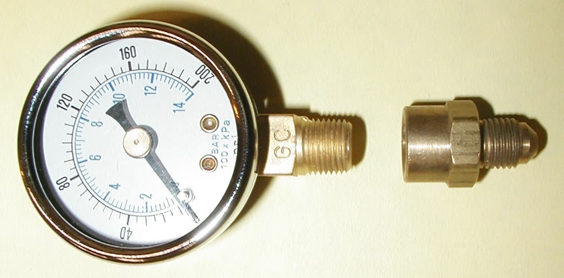 Pressure Test Gauge for Beckett, Suntec, Webster & Danfoss Oil Burner Pumps 2